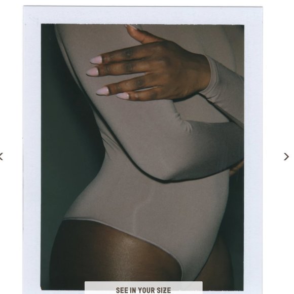 SKIMS Iris Mica Crew Neck Long Sleeve S/M - Picture 4 of 4